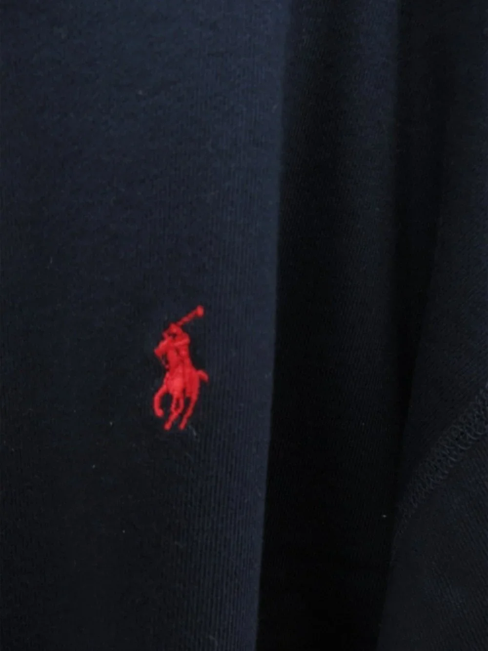 VINTAGE Polo Ralph Lauren Sweatshirt XL Navy Pullover Blank Pony 90s *